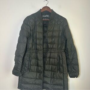 MICHAEL KORS Women's Olive Green Quilted Packable Down Fill Puffer‎ Coat Jacket